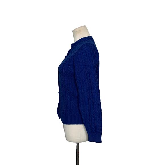 Country Roads blue buttoned cardigan sweater size small - Picture 8 of 11